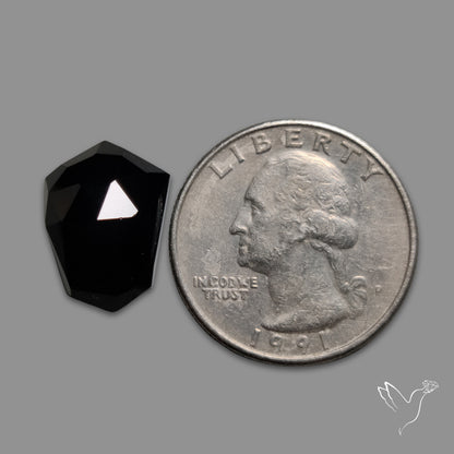 Rose Cut Black Spinel