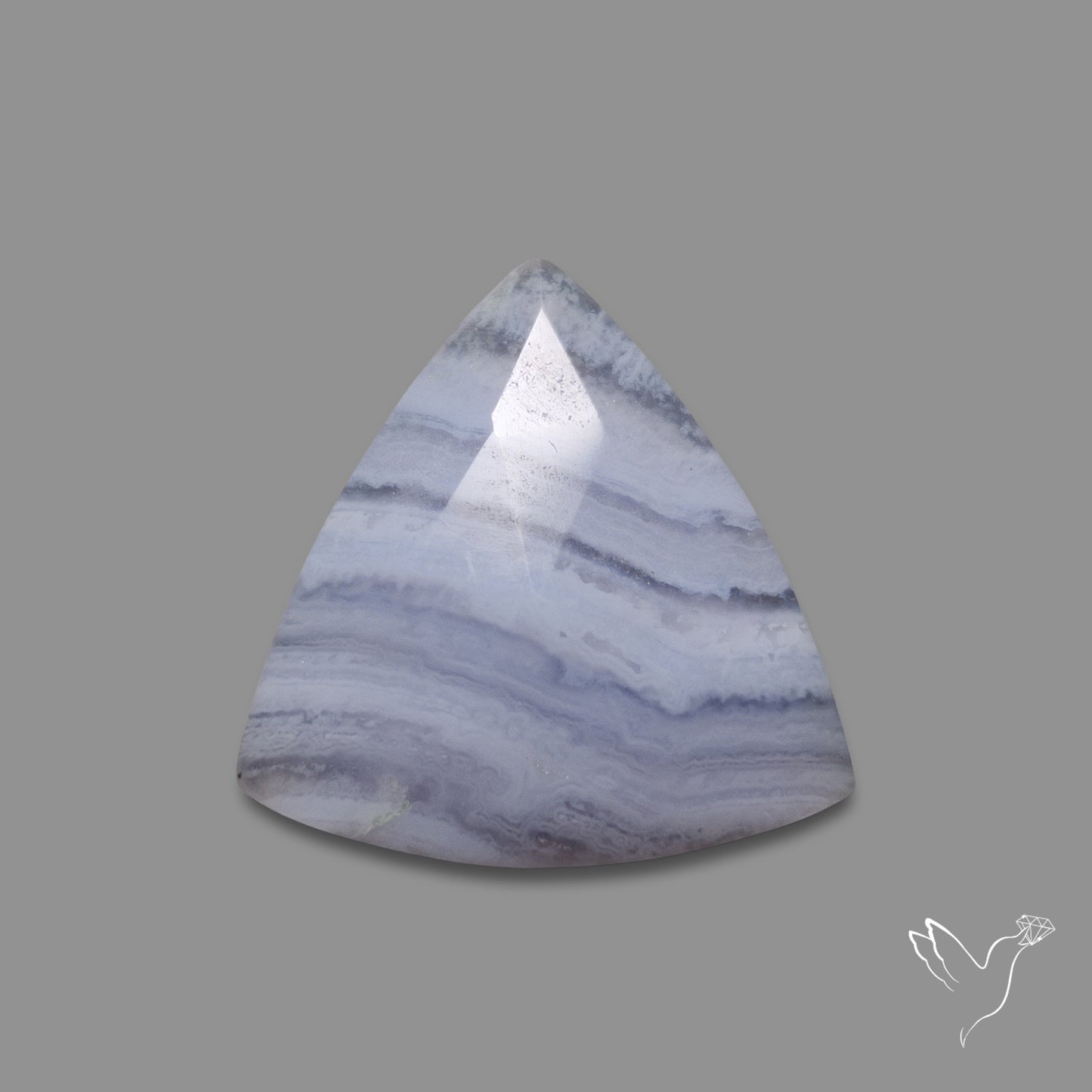 Rose Cut Blue Lace Agate