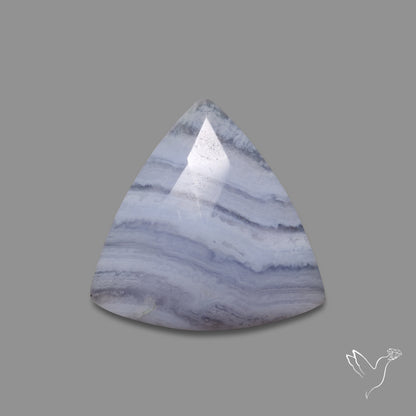 Rose Cut Blue Lace Agate