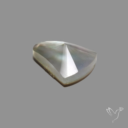 Step Cut Himalayan Quartz With Mother Of Pearl Doublet
