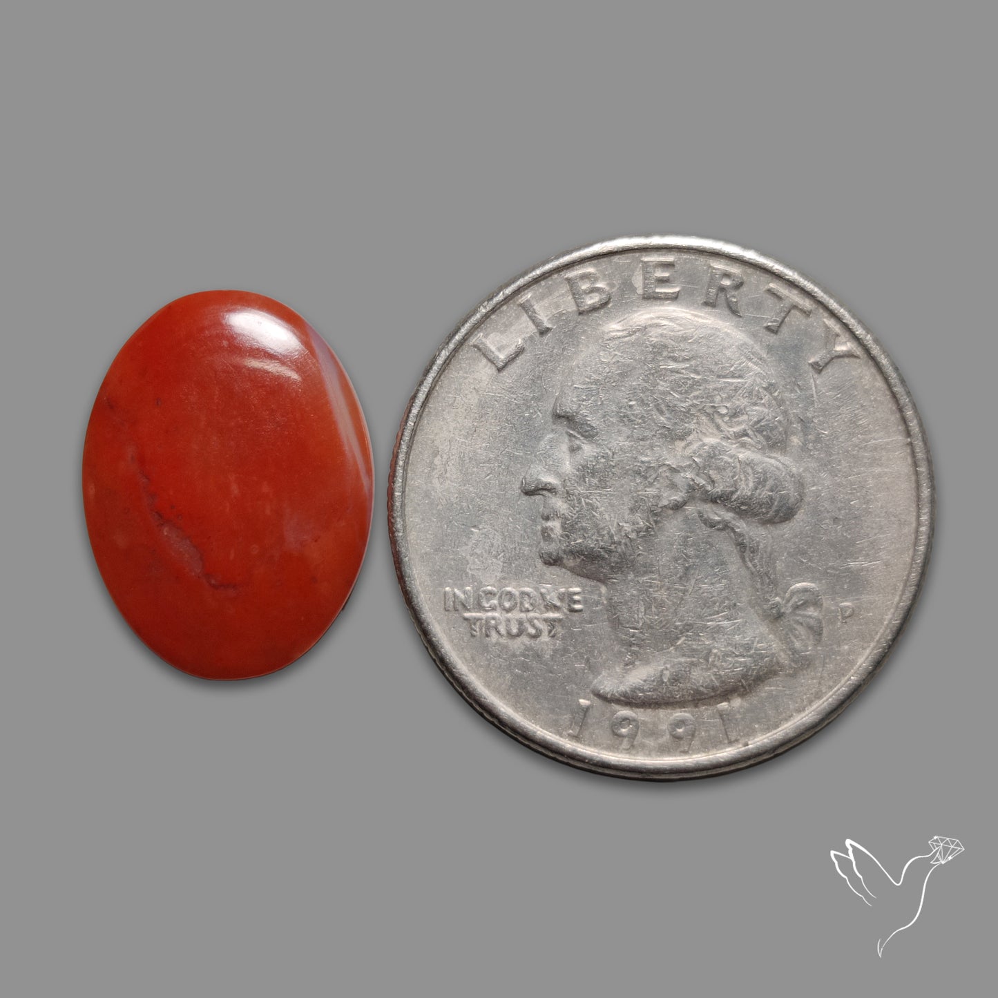Red Petrified Wood Cabochon