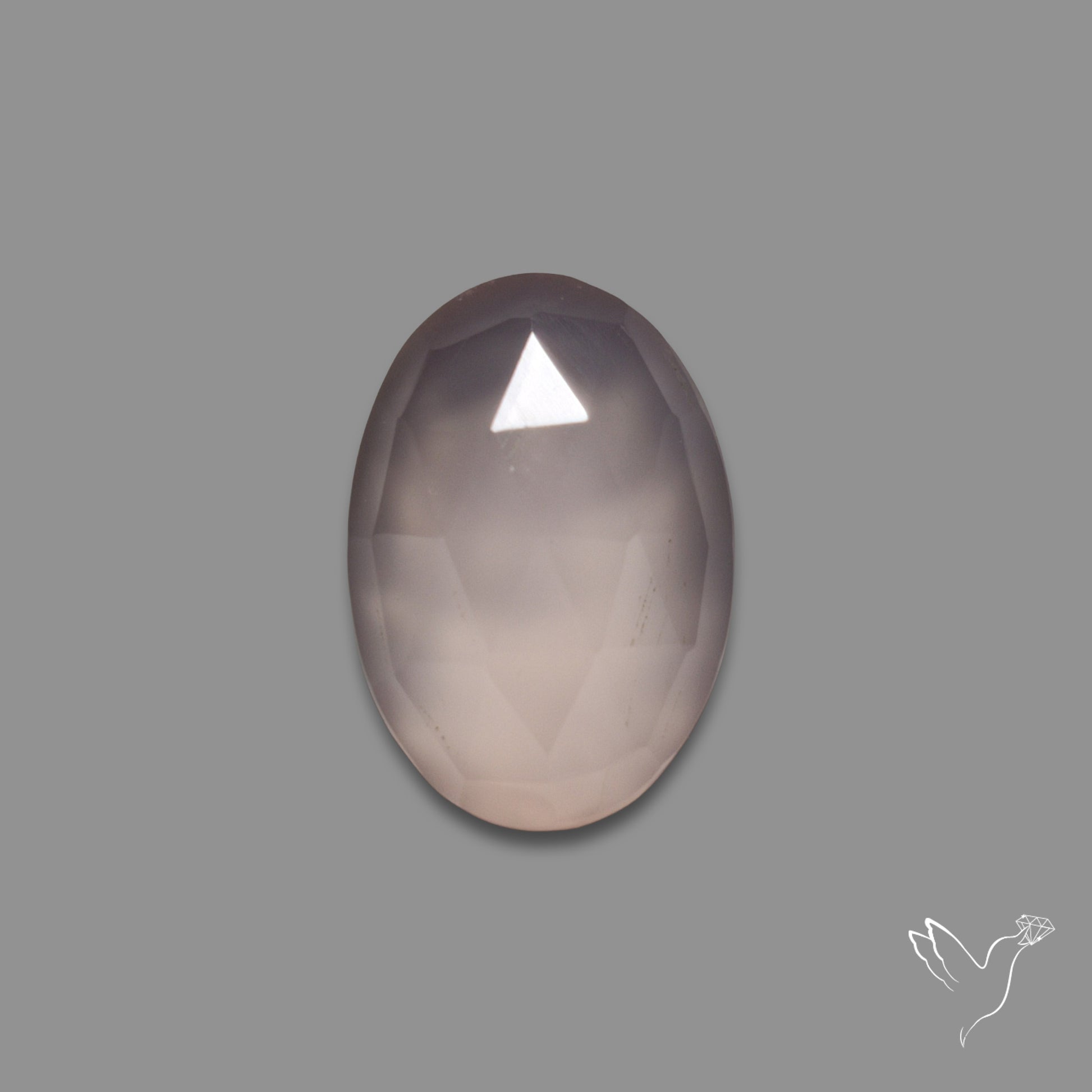 Rose Cut Lavender Chalcedony