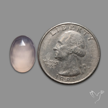 Rose Cut Lavender Chalcedony
