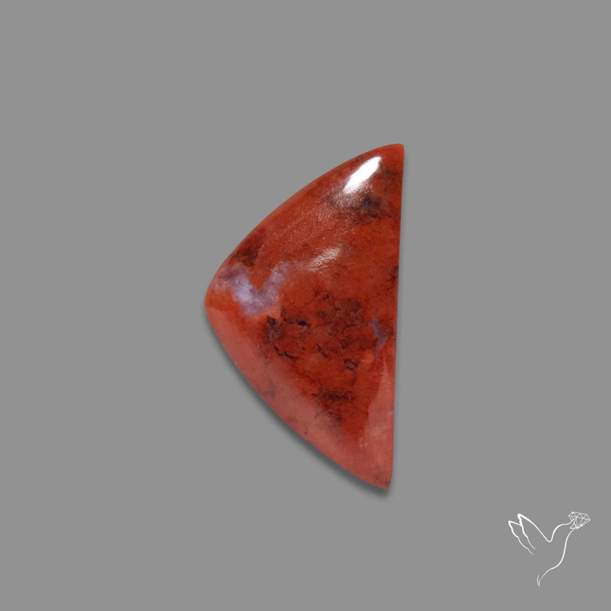 Red Petrified Wood Cabochon