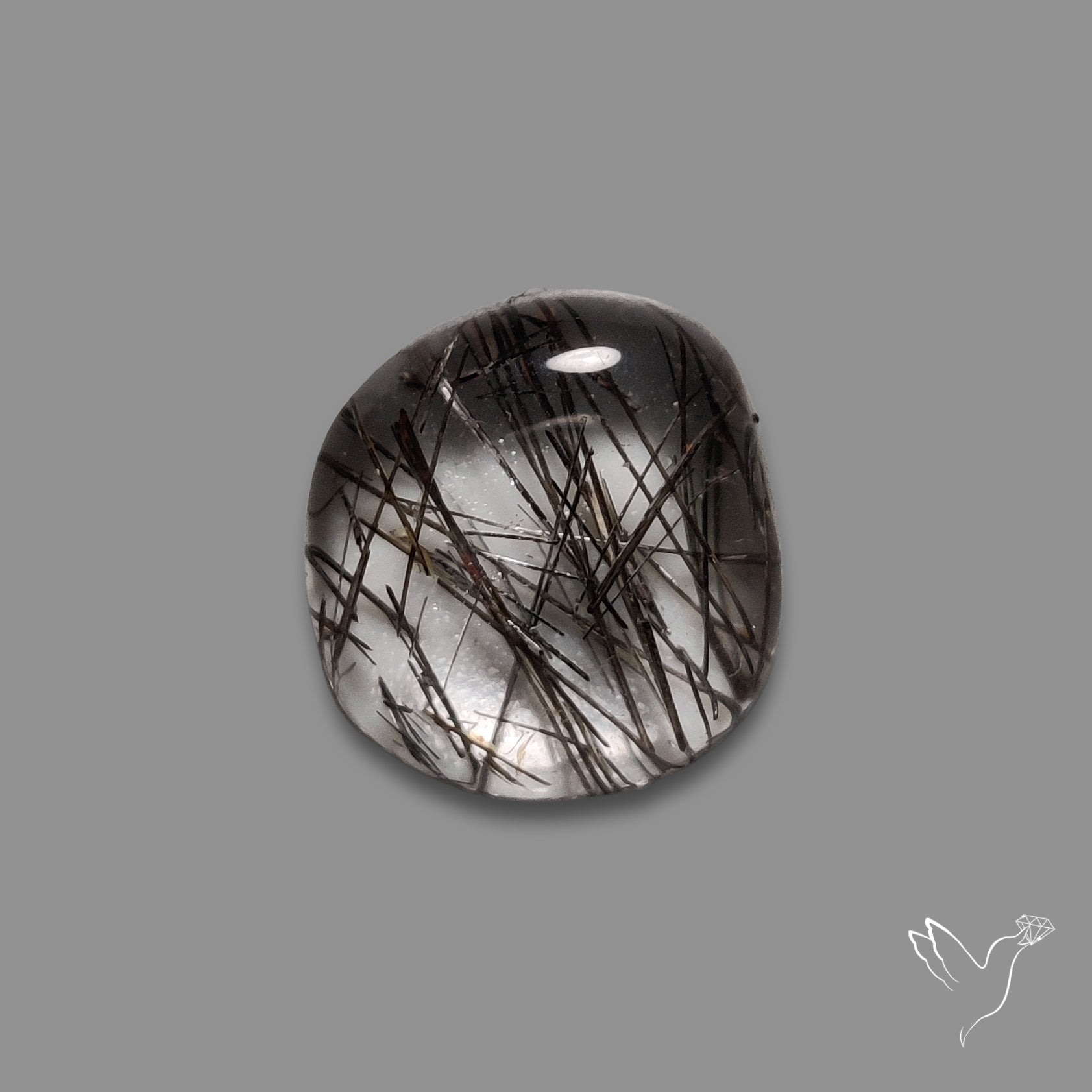 Black Tourmalinated Quartz