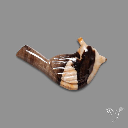 Peanut Wood Jasper Bird Carving