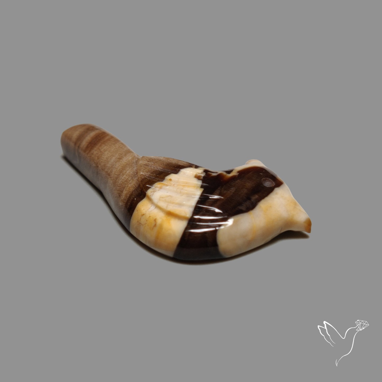 Peanut Wood Jasper Bird Carving