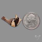 Peanut Wood Jasper Bird Carving