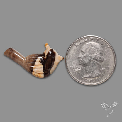 Peanut Wood Jasper Bird Carving