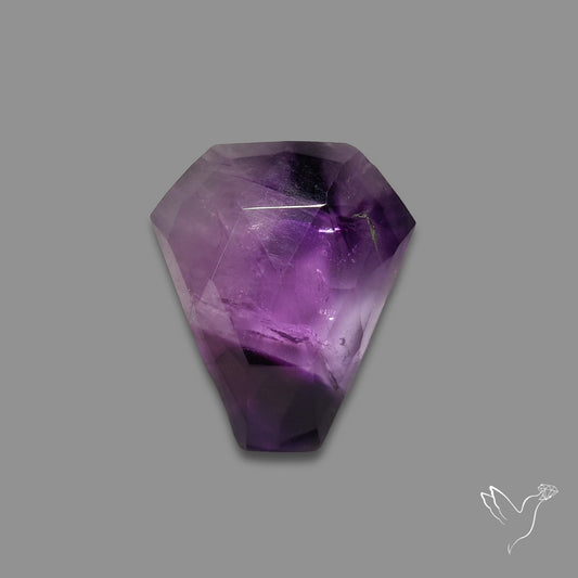 Rose Cut Trapiche Amethyst Coffin