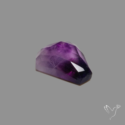 Rose Cut Trapiche Amethyst Coffin