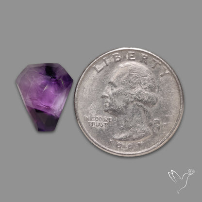 Rose Cut Trapiche Amethyst Coffin