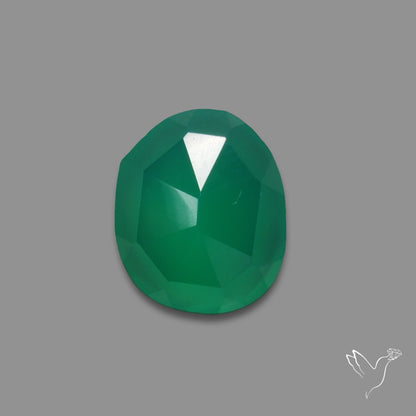 Rose Cut Chrome Chalcedony