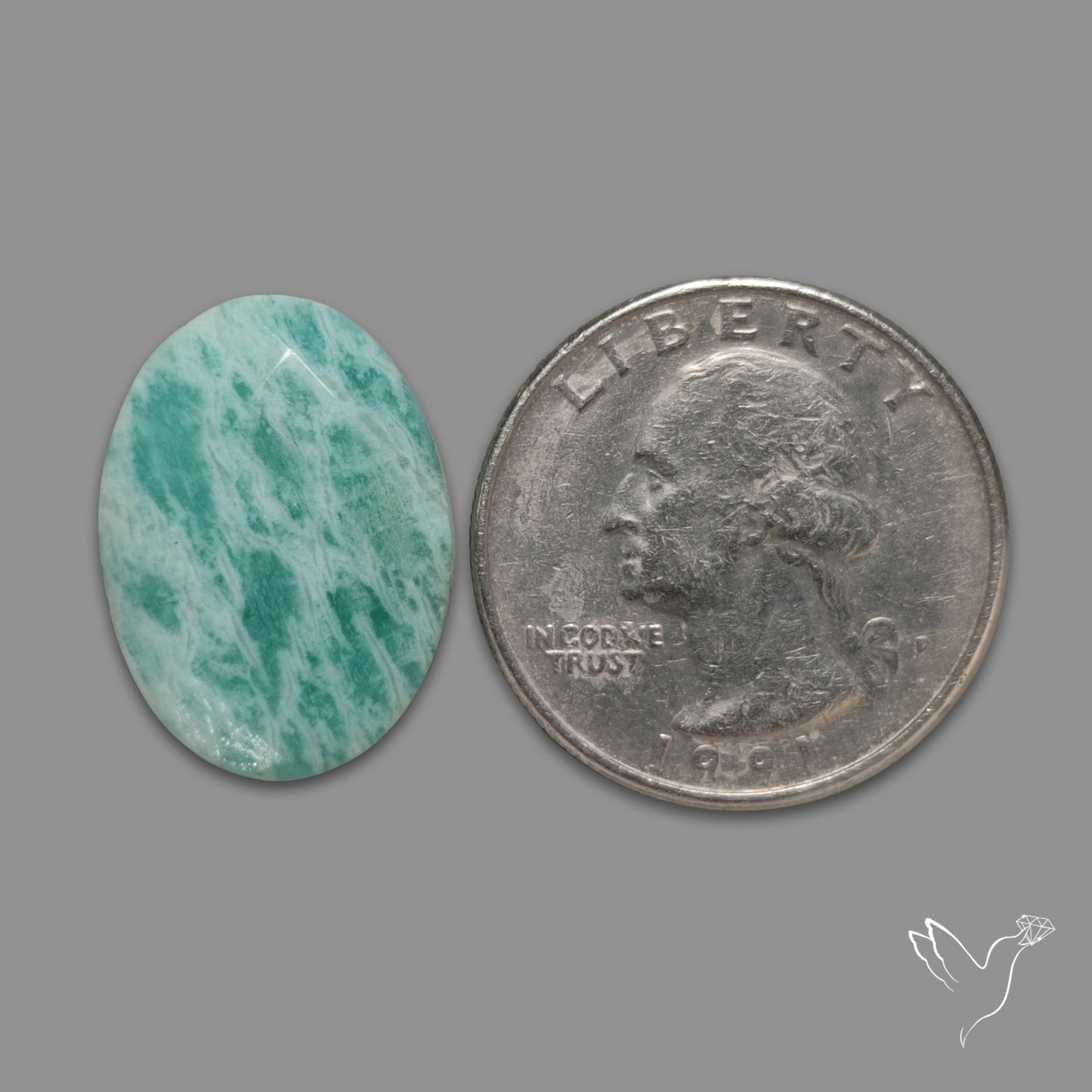 Rose Cut Peruvian Amazonite