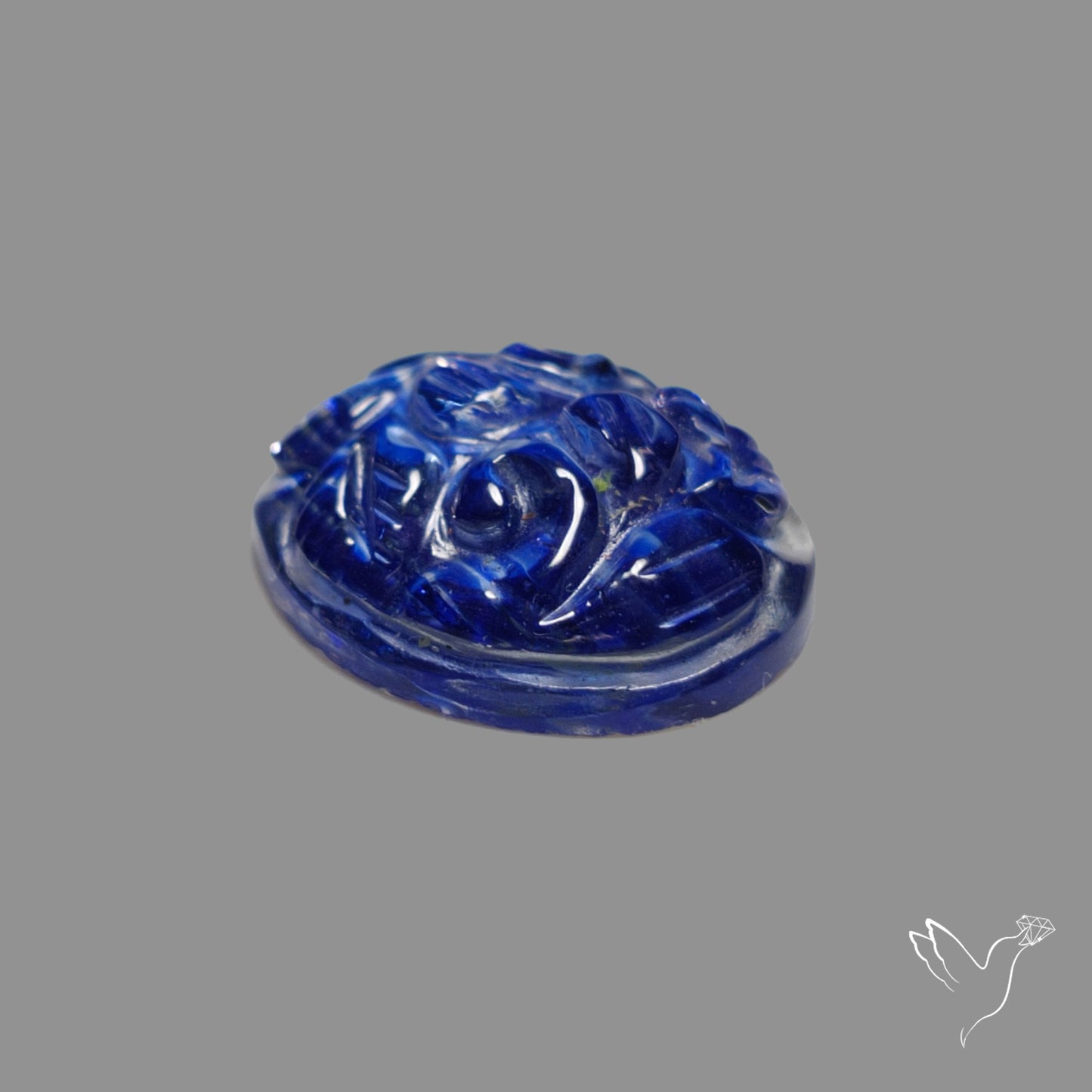 Blue Goldstone Mughal Carving