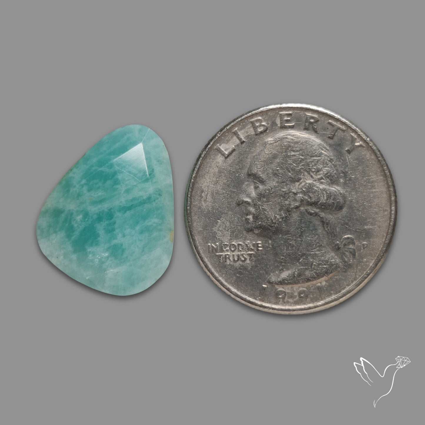 Rose Cut Peruvian Amazonite