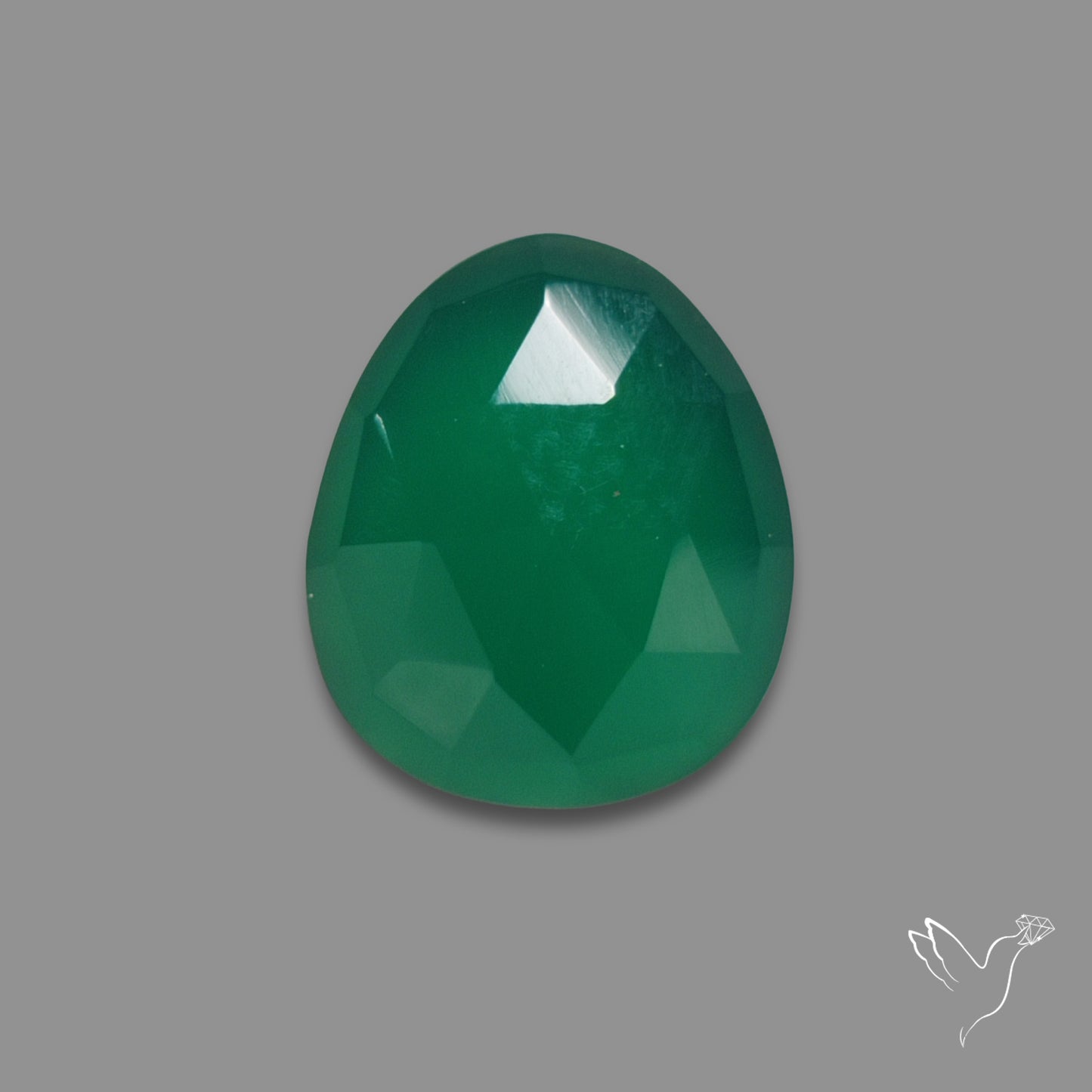 Rose Cut Chrome Chalcedony