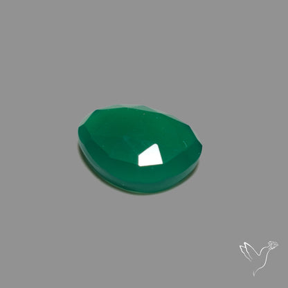 Rose Cut Chrome Chalcedony