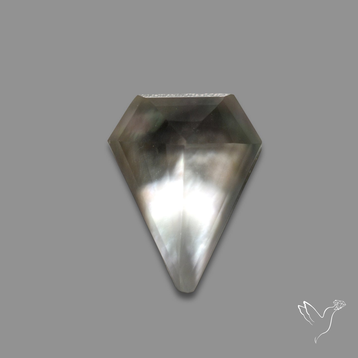 Step Cut Himalayan Quartz With Mother Of Pearl Doublet