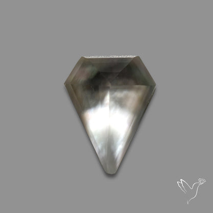 Step Cut Himalayan Quartz With Mother Of Pearl Doublet