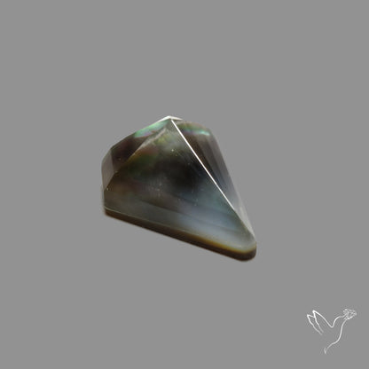Step Cut Himalayan Quartz With Mother Of Pearl Doublet
