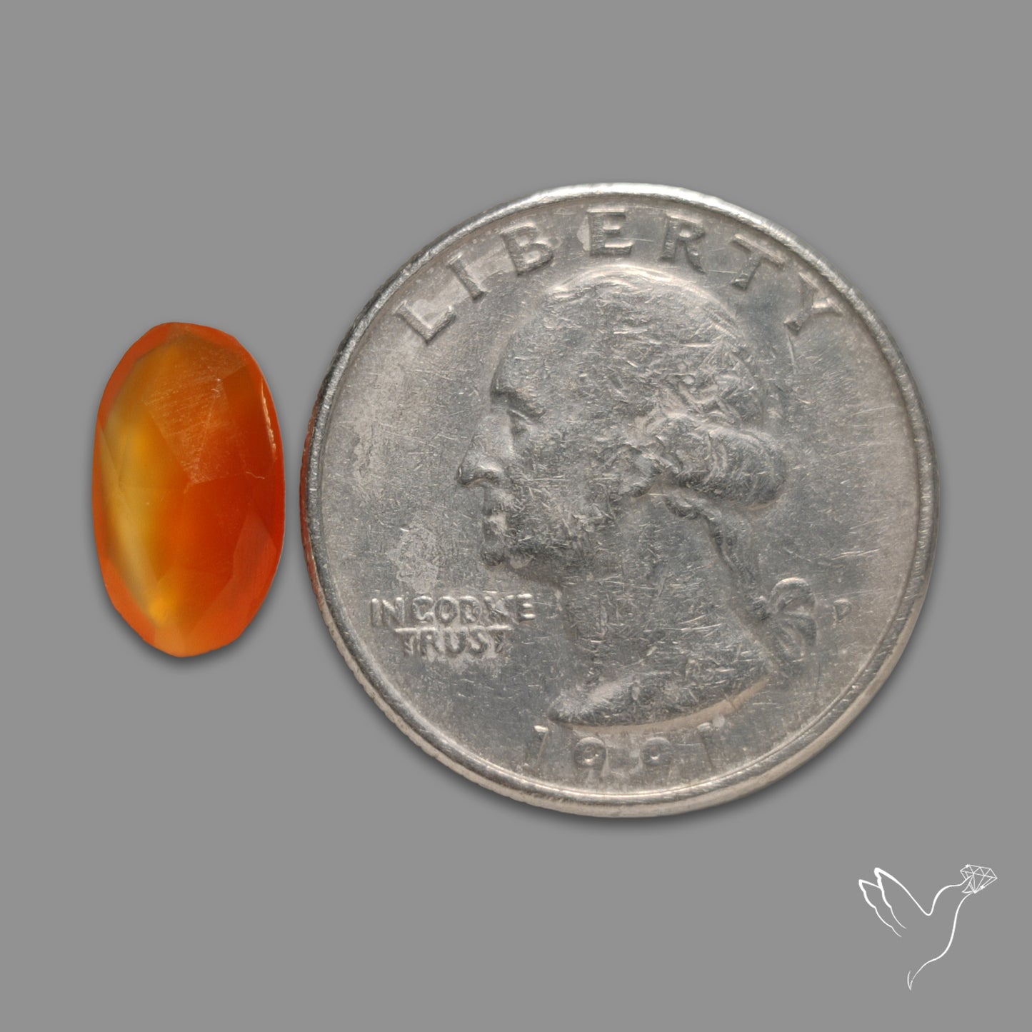 Rose Cut Carnelian Agate