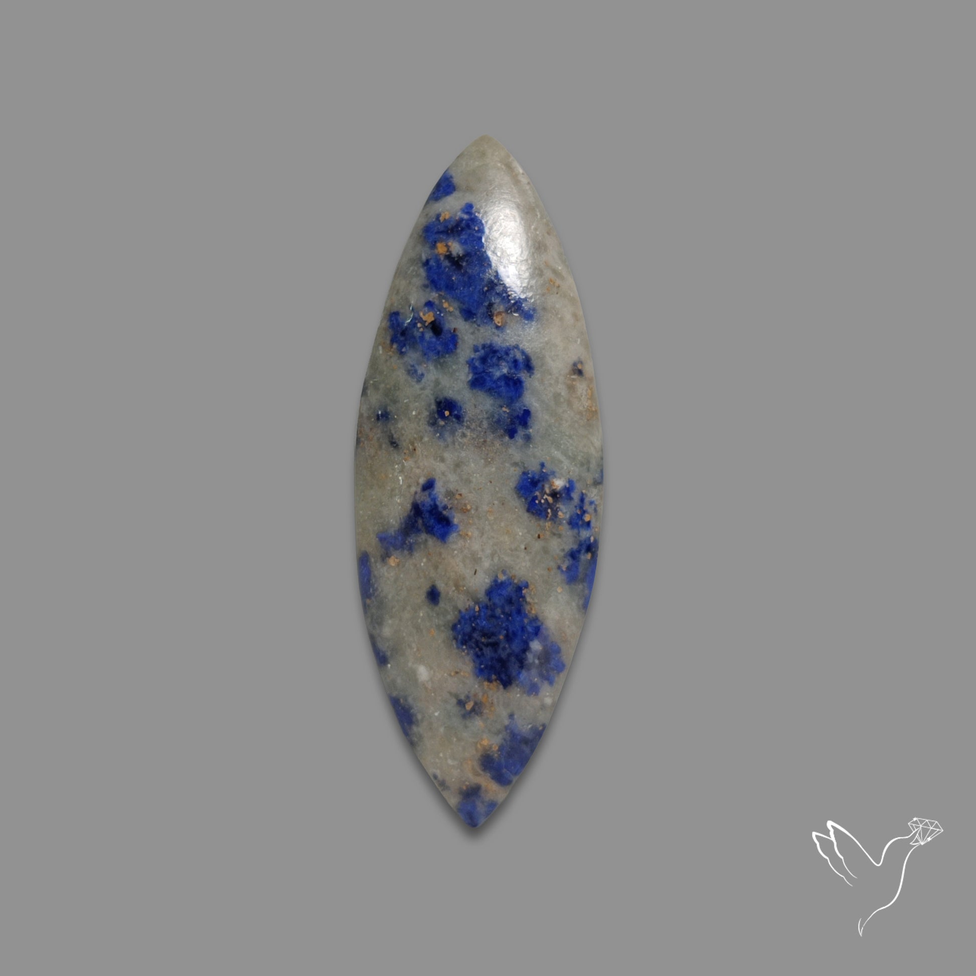 Lapis Lazuli with Quartzite Cabochon