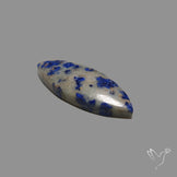 Lapis Lazuli with Quartzite Cabochon