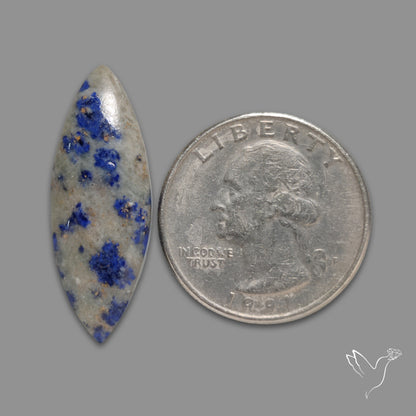 Lapis Lazuli with Quartzite Cabochon