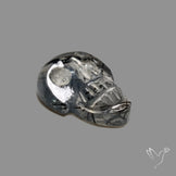 Black Tourmalinated Quartz Skelton Face
