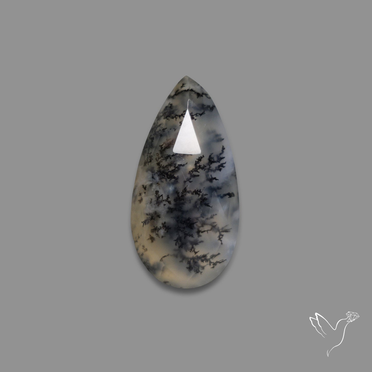 Rose Cut Dendritic Agate