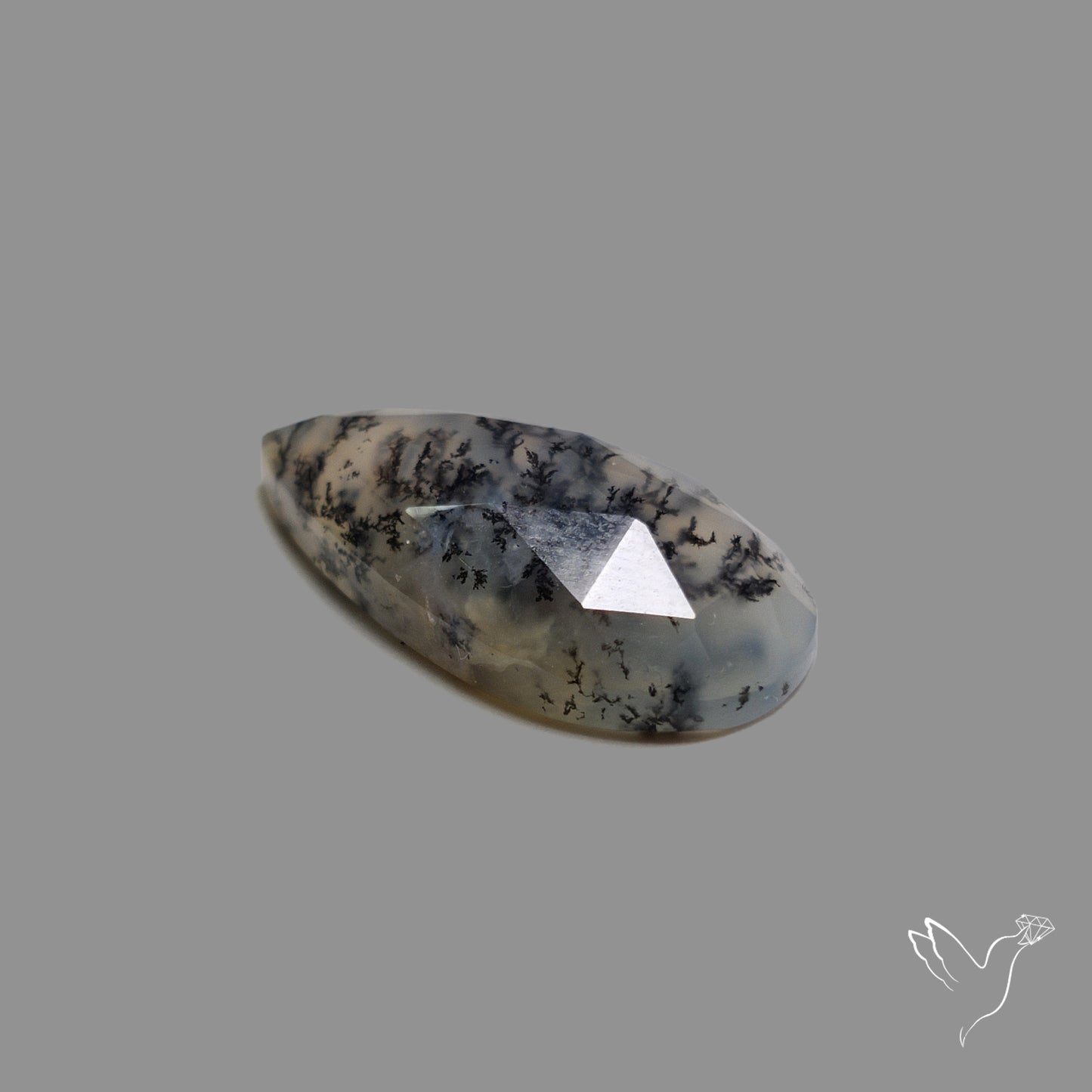 Rose Cut Dendritic Agate