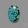 Large Hubei Polychrome Turquoise Cabochon