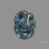 Blue Labradorite Ganesha Carving