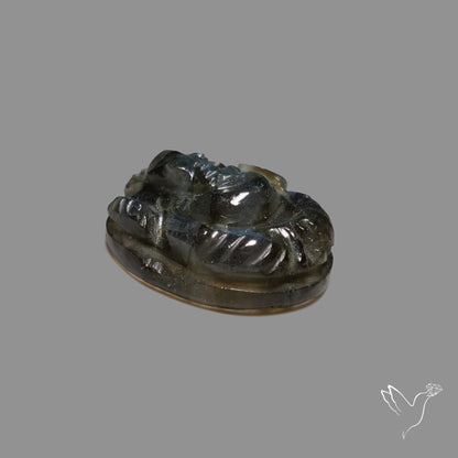 Blue Labradorite Ganesha Carving