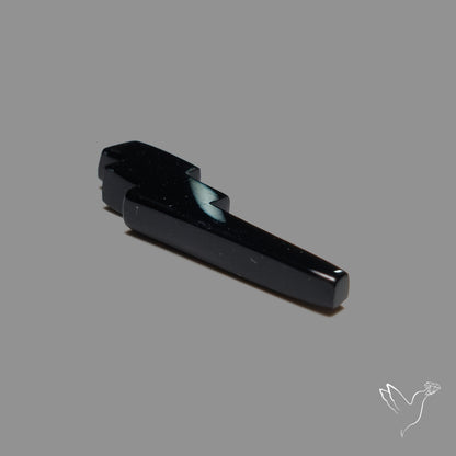 Black Onyx Lightning Bolt Carving