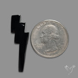 Black Onyx Lightning Bolt Carving