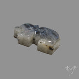 Blue Labradorite Elephant Carving