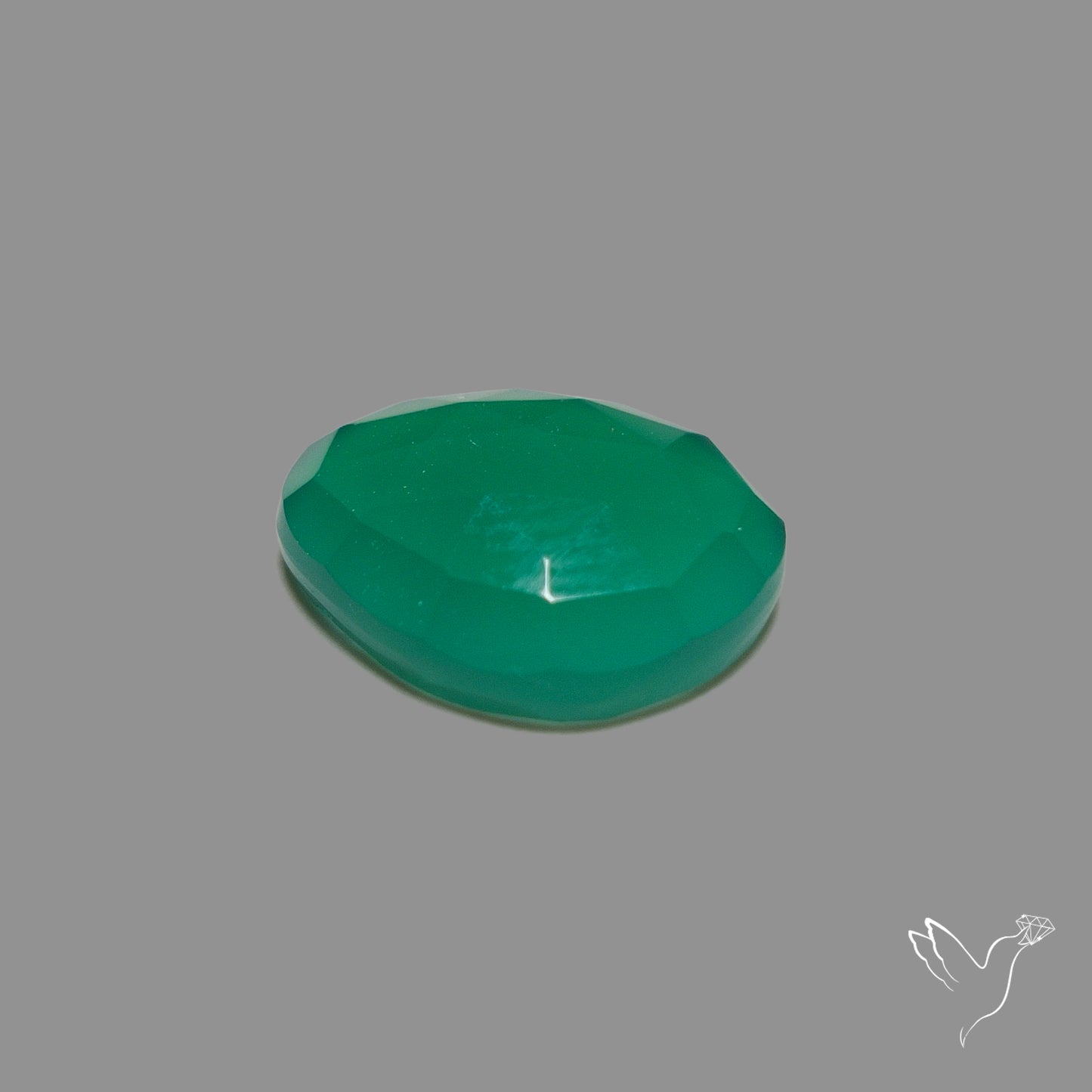 Rose Cut Chrome Chalcedony