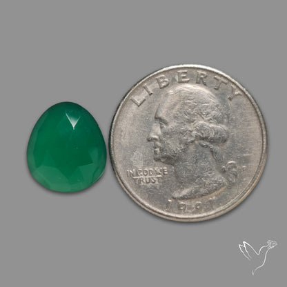 Rose Cut Chrome Chalcedony