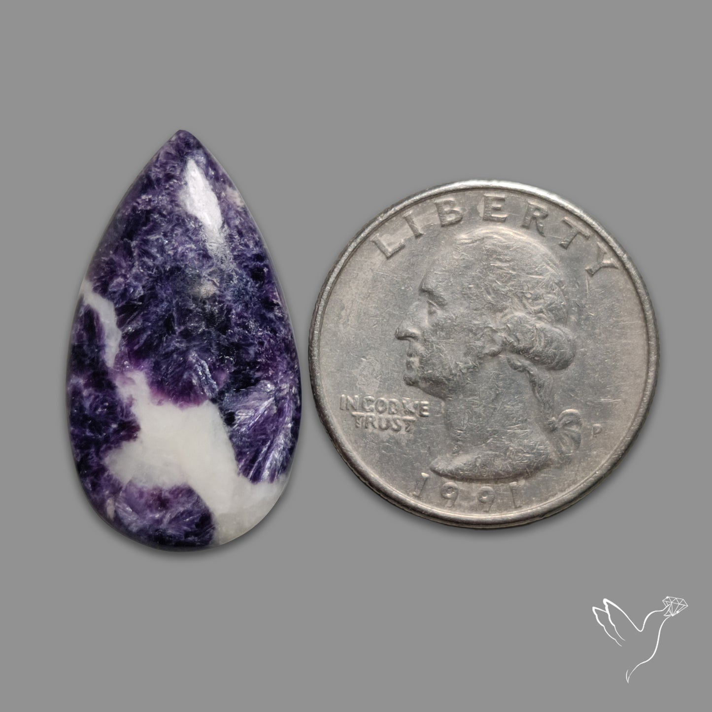 Purple Lepidolite Cabochon
