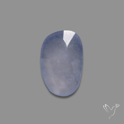 Rose Cut Blue Chalcedony