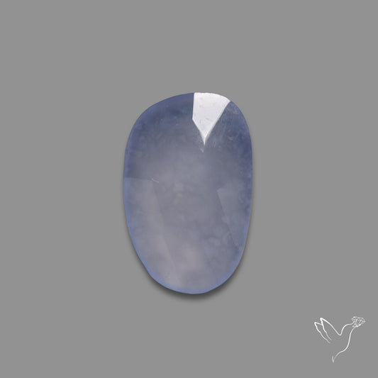 Rose Cut Blue Chalcedony