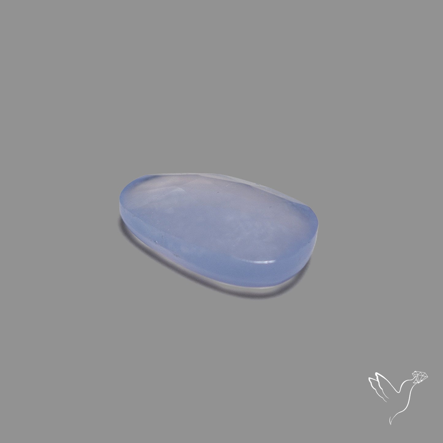 Rose Cut Blue Chalcedony