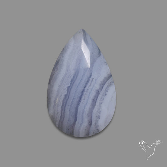 Rose Cut Blue Lace Agate