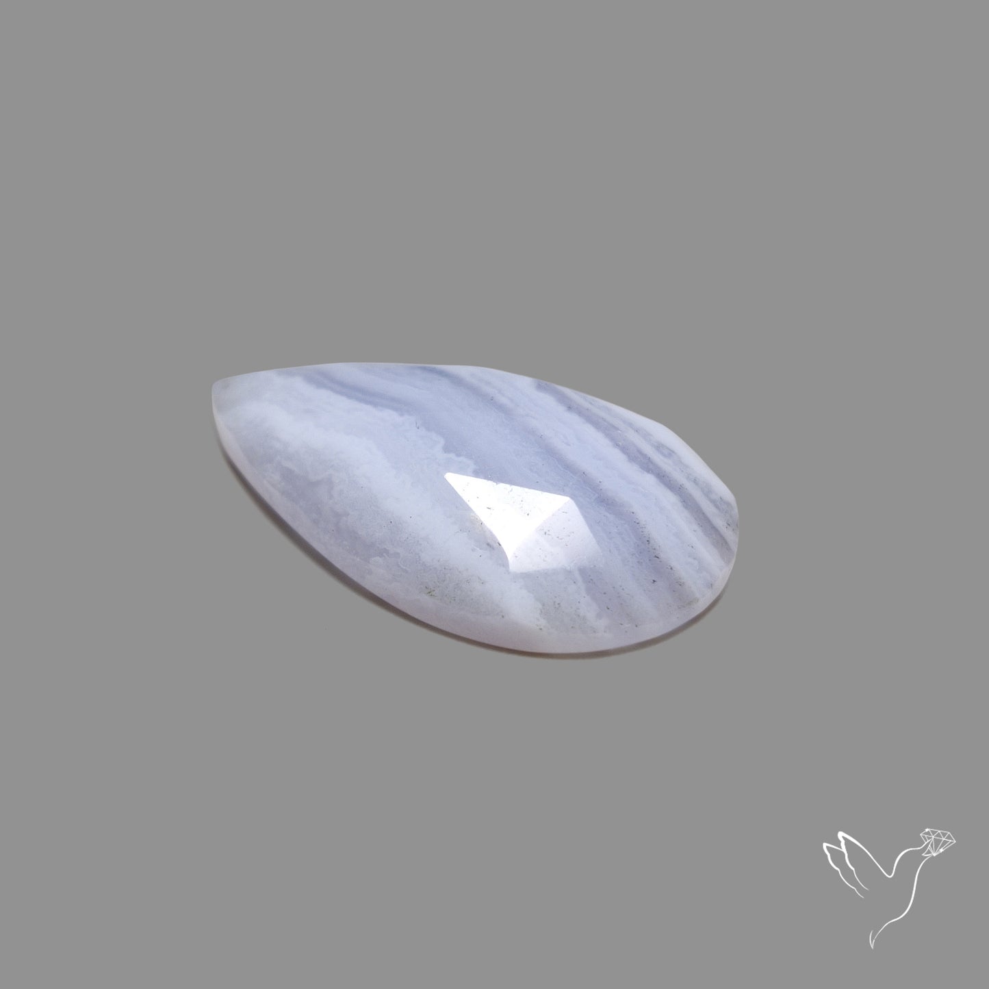 Rose Cut Blue Lace Agate