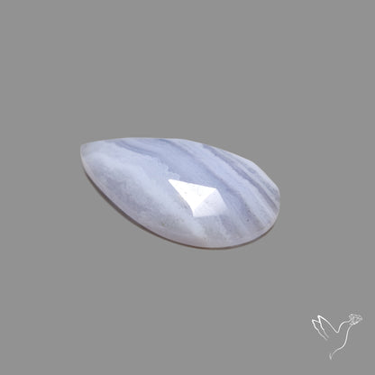 Rose Cut Blue Lace Agate