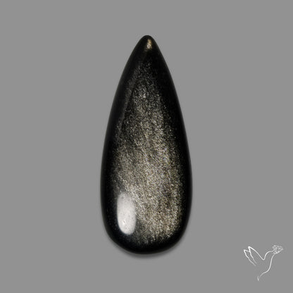 Silversheen Obsidian Cabochon