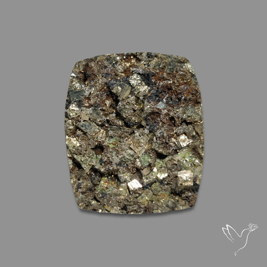 Cubic Pyrite In Basalt Druzy