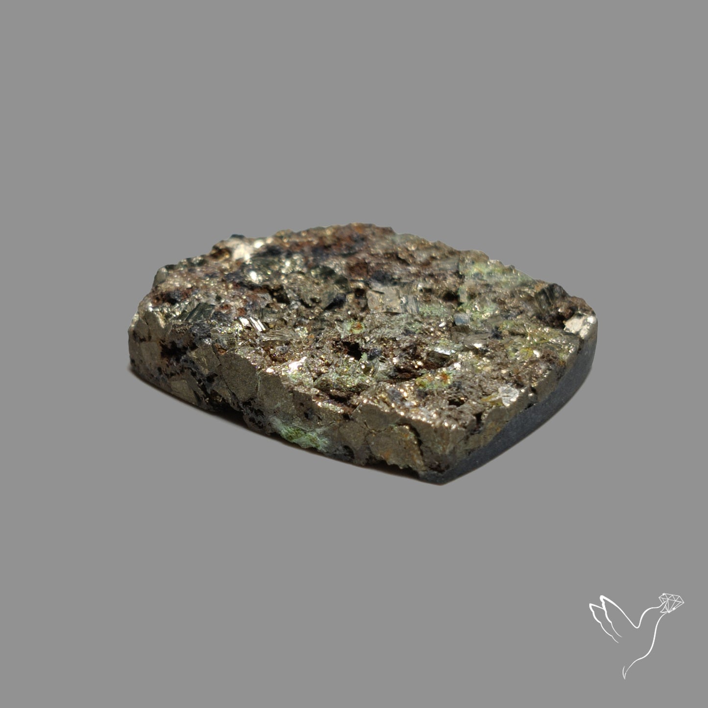 Cubic Pyrite In Basalt Druzy